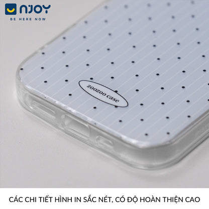 Ốp Lưng Nơ Chấm Bi Màu Xanh Dễ Thương Bảo Vệ Camera Cho Điện Thoại iPhone 17 Pro Max 16 15 14 13 12