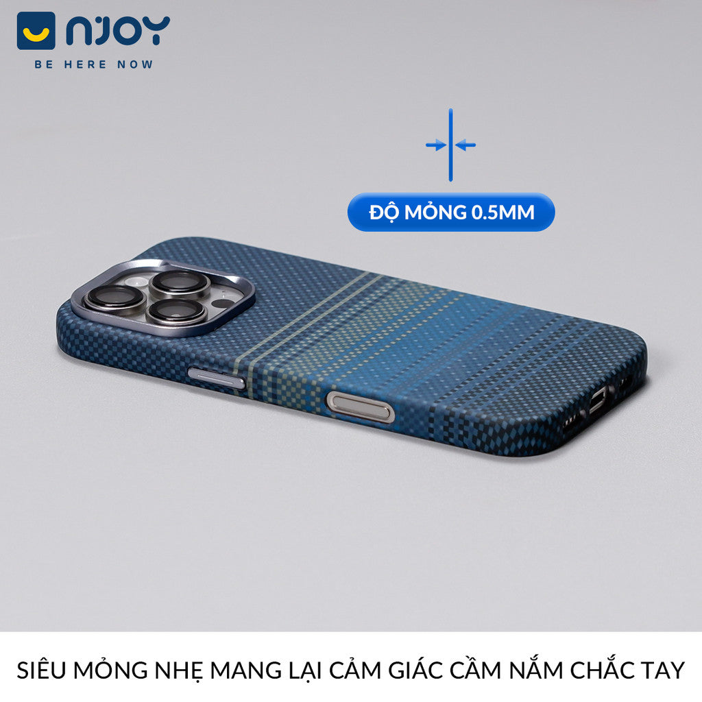 Ốp Carbon Magsafe Siêu Mỏng Họa Tiết 3D Nổi Cho Điện Thoại iPhone 16 Pro Max 15 14 13