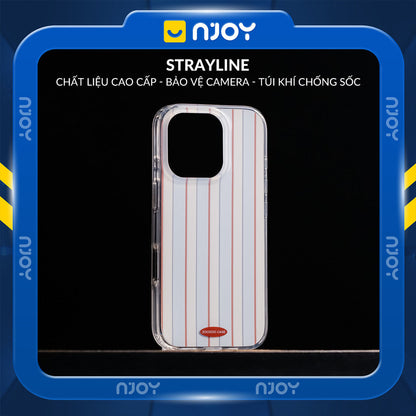 Ốp Lưng Art Minimal Sọc Thẳng Có Túi Khí Chống Sốc Cho Điện Thoại iPhone 17 Pro Max 16 15 14 13