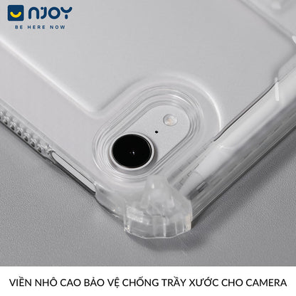 Ốp Trong Suốt Chống Sốc Kiêm Giá Đỡ Cho iPad Air 4 5 6 7 Pro M4 M2 M1 Gen 7 8 9 10 11 Mini 6 7
