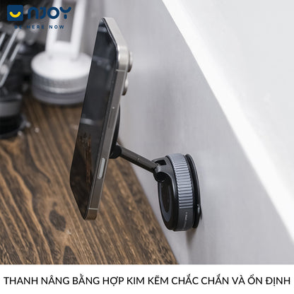 Giá Đỡ Điện Thoại Hít Chân Không Nhỏ Gọn Có Thể Gấp Gọn Cho Xe Hơi Ô Tô Bàn Làm Việc