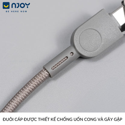 Cáp Sạc Đa Năng Wiwu 4 in 1 100W Chống Đứt Gãy Cho Điện Thoại iPhone Samsung Laptop Macbook iPad