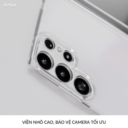 Ốp Lưng Trong Suốt Likgus Bảo Vệ Camera Viền Dẻo Lưng Cứng Cho Samsung S25 Ultra S24 Ultra