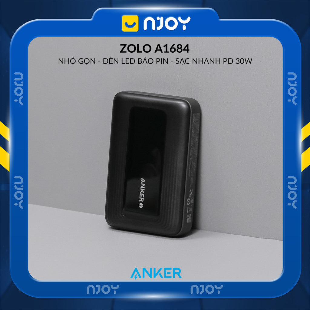 Sạc Dự Phòng Anker 10000mAh Magsafe 30W CCC Cho Điện Thoại iPhone 16 Pro Max 15 14 13