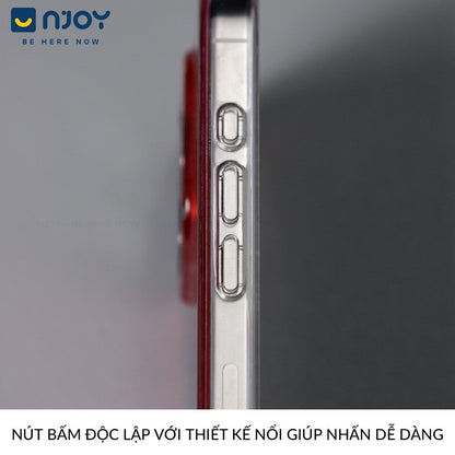 Ốp Lưng Chấm Bi Màu Đỏ Phản Quang Tráng Gương Cho Điện Thoại iPhone 17 Pro Max 16 15 14 13 12