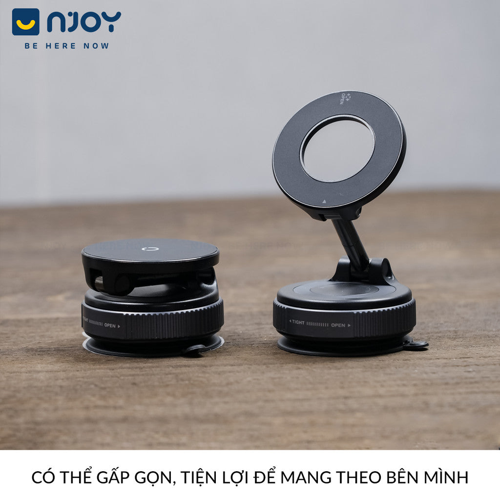 Giá Đỡ Điện Thoại Hít Chân Không Nhỏ Gọn Có Thể Gấp Gọn Cho Xe Hơi Ô Tô Bàn Làm Việc