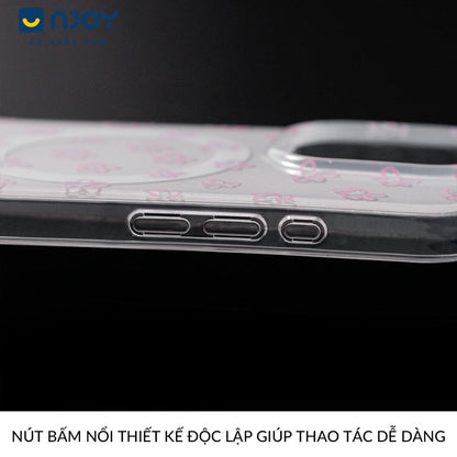 Ốp Trong Suốt Hình In Bông Hoa Dễ Thương Bảo Vệ Camera Cho Điện Thoại iPhone 16 Pro Max 15 14 13