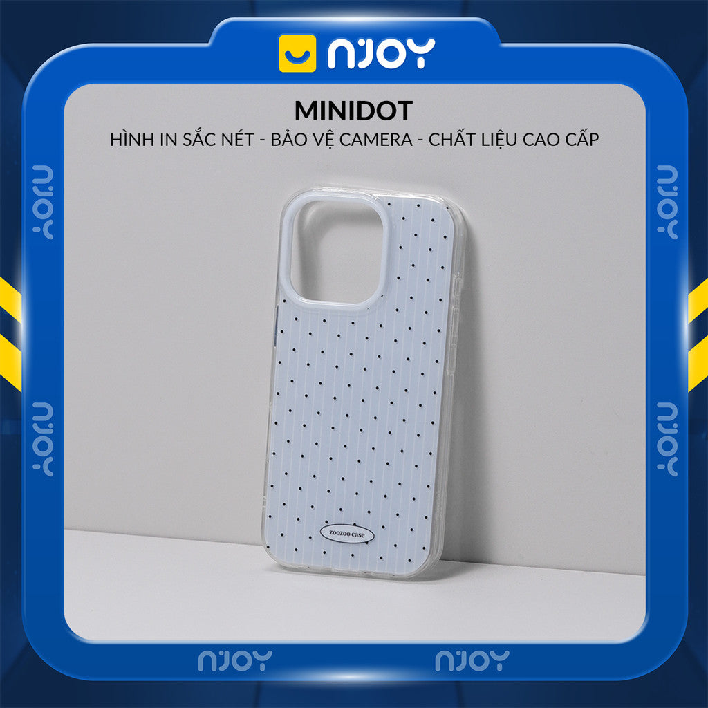 Ốp Lưng Nơ Chấm Bi Màu Xanh Dễ Thương Bảo Vệ Camera Cho Điện Thoại iPhone 17 Pro Max 16 15 14 13 12