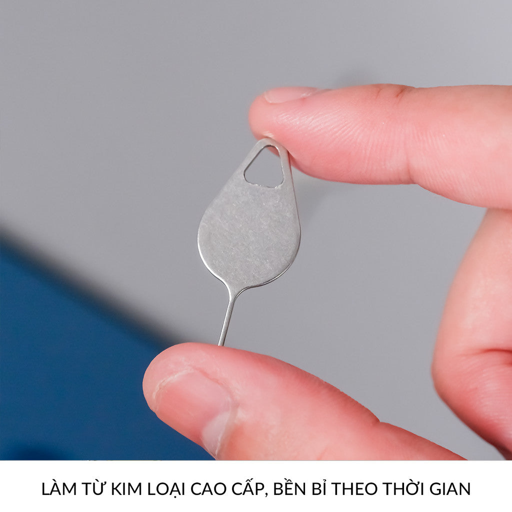 Que Chọc Sim Thép Không Gỉ Treo Móc Khóa Dành Cho Các Dòng Điện Thoại