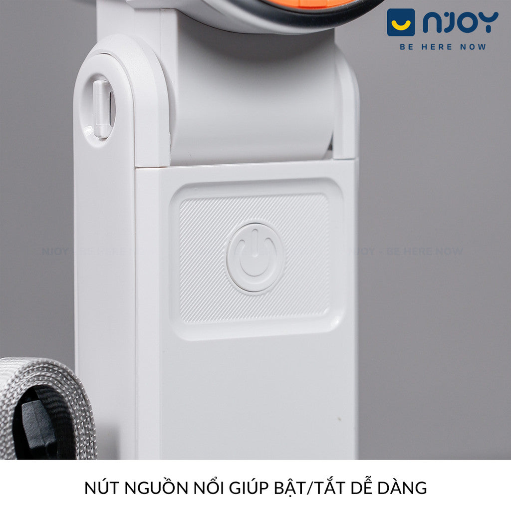 Quạt Cầm Tay Mini Siêu Nhỏ Gọn Chống Ồn Sạc Tích Điện Type C Pin Dung Lượng Lớn Màn Hình LCD