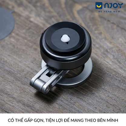 Giá Đỡ Nam Châm Cao Cấp Hít Tự Động Nhỏ Gọn Khớp Xoay Nhẹ Cho Ô Tô Bàn Làm Việc Điện Thoại
