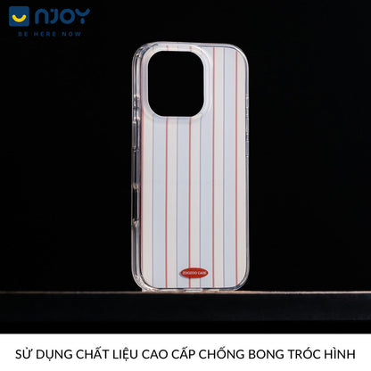 Ốp Lưng Art Minimal Sọc Thẳng Có Túi Khí Chống Sốc Cho Điện Thoại iPhone 16 Pro Max 15 14 13