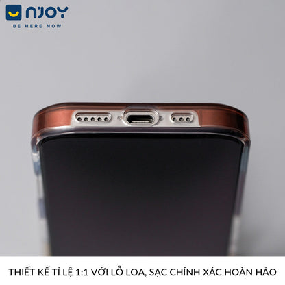 Ốp Lưng Sọc Phản Quang Palette Bảo Vệ Camera Cho Điện Thoại iPhone 16 Pro Max 15 14 13 12