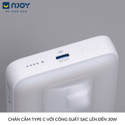 Sạc Dự Phòng Anker 10000mAh Magsafe 30W CCC Cho Điện Thoại iPhone 16 Pro Max 15 14 13