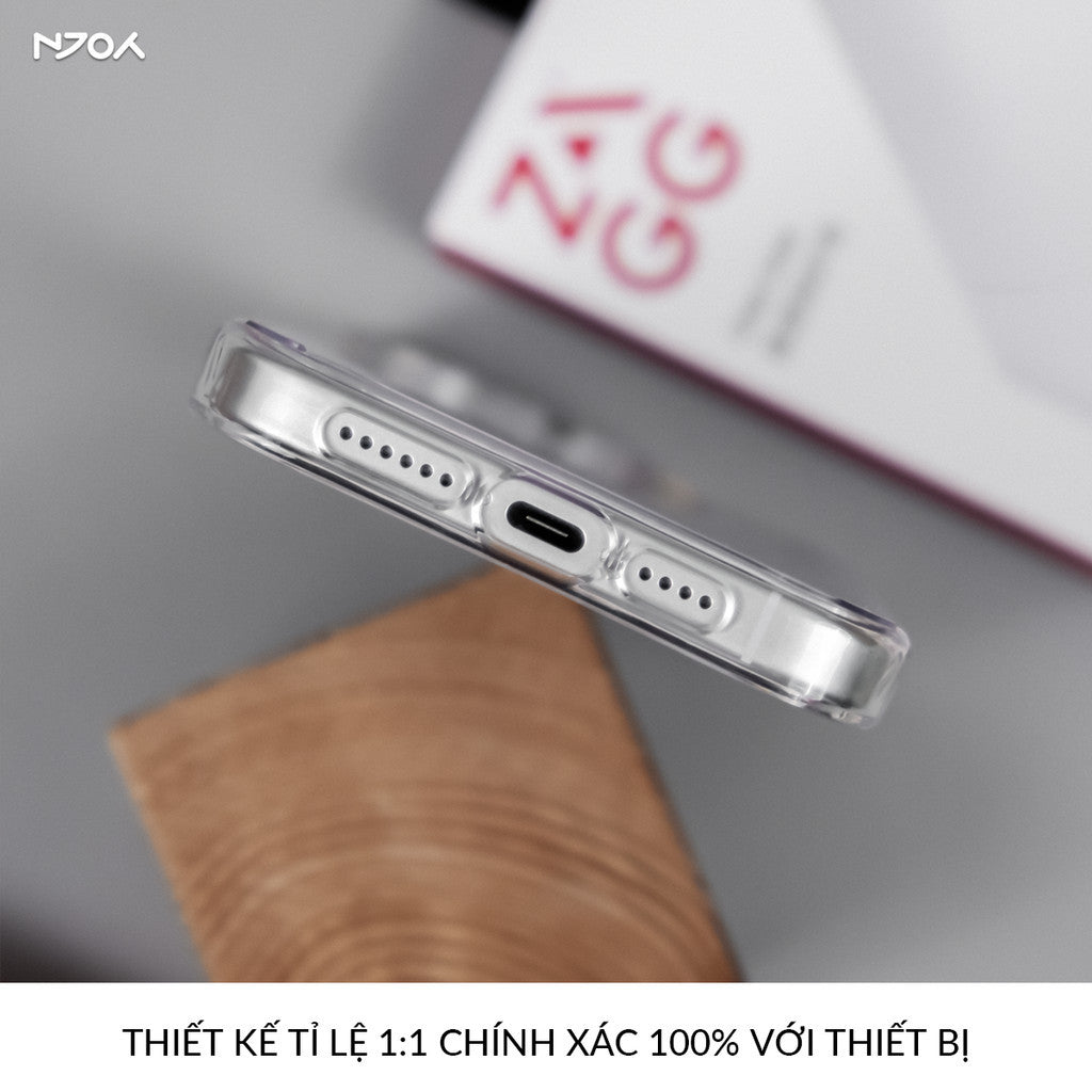 Ốp Magsafe Trong Suốt Zagg Chống Sốc Cho iPhone 16 Pro Max 15 14 13