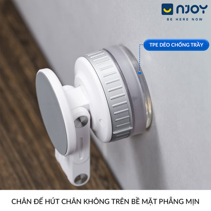 Giá Đỡ Điện Thoại Hít Ô Tô Tường Bàn Làm Việc Cao Cấp Nhỏ Gọn Xoay 360 Độ