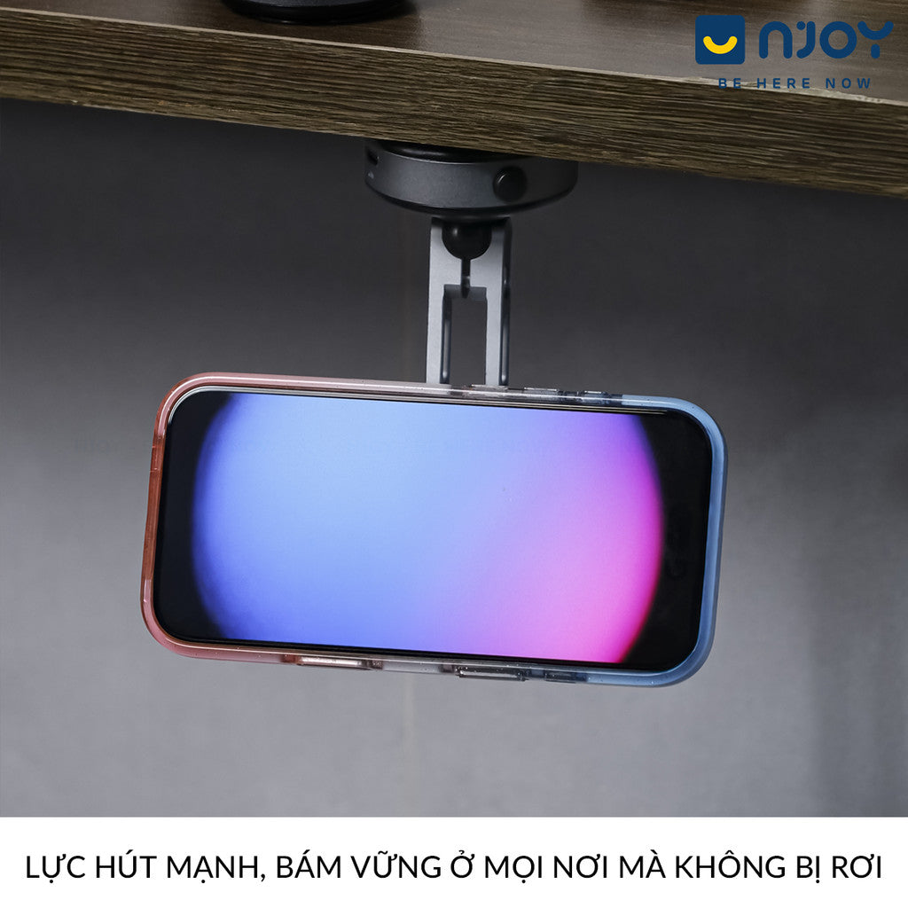 Giá Đỡ Nam Châm Cao Cấp Hít Tự Động Nhỏ Gọn Khớp Xoay Nhẹ Cho Ô Tô Bàn Làm Việc Điện Thoại
