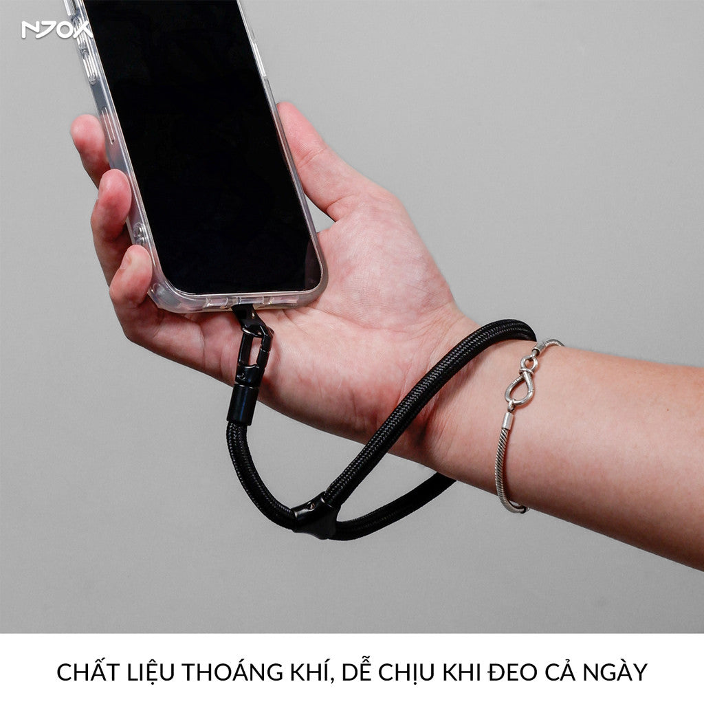 Dây Đeo Tay Chống Thất Lạc Dài 32cm Điều Chỉnh Kích Thước Cho iPhone Samsung Xiaom