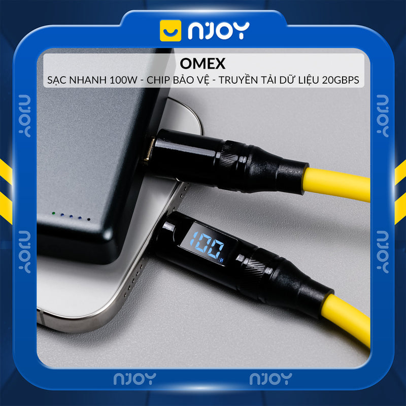 Cáp Sạc Nhanh 100W Type C To Type C Cho Điện Thoại iPhone Samsung Macbook Laptop iPad