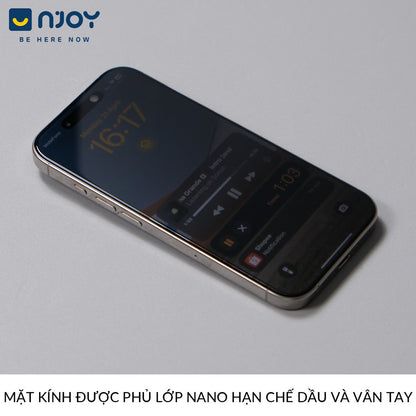 Kính Cường Lực Tự Dán Chống Trộm Anank 2.5D Cao Cấp Cho Điện Thoại iPhone 16 Pro Max 15 14 13