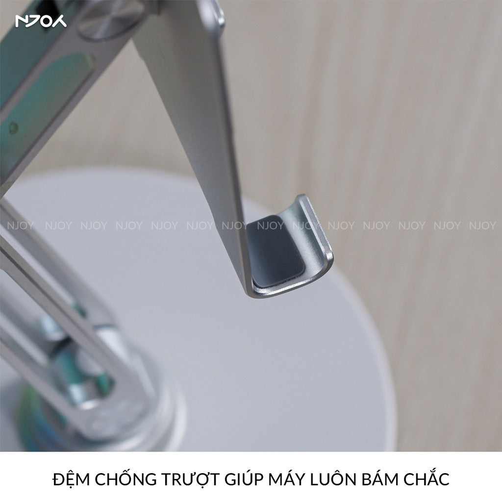 Giá Đỡ Điện Thoại Máy Tính Bảng Boneruy Để Bàn Xoay 360 Độ Điều Chỉnh Độ Cao Hợp Kim Nhôm Cao Cấp