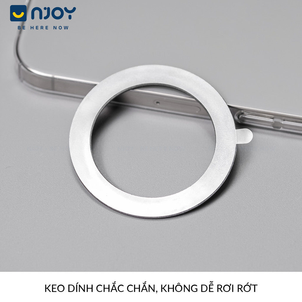 Vòng Nam Châm 3D Hỗ Trợ Sạc Không Dây Từ Tính Cho Điện Thoại iPhone 16 Pro Max 15 14 13 12 11 X Xs