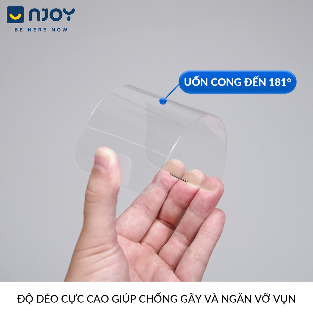 Kính Cường Lực Trong Suốt Không Viền Đen Wekome Có Lưới Loa Cho Điện Thoại iPhone 16 Pro Max 15 14