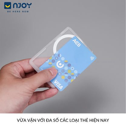 Ví Đựng Thẻ Hít Không Dây Từ Tính Siêu Mỏng Nhám Cho Điện Thoại iPhone 16 Pro Max 15 14 13 12