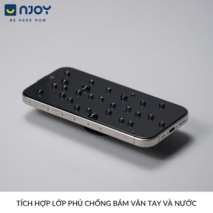 Kính Cường Lực Tự Dán Chống Trộm Chống Vân Tay Wekome 6D Cho Điện Thoại iPhone 16 Pro Max 15 14