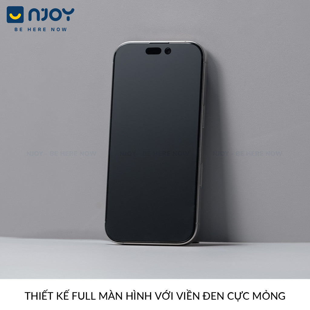Kính Cường Lực Tự Dán Chống Trộm Chống Vân Tay Wekome 6D Cho Điện Thoại iPhone 16 Pro Max 15 14