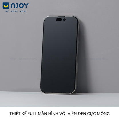 Kính Cường Lực Tự Dán Chống Trộm Chống Vân Tay Wekome 6D Cho Điện Thoại iPhone 16 Pro Max 15 14
