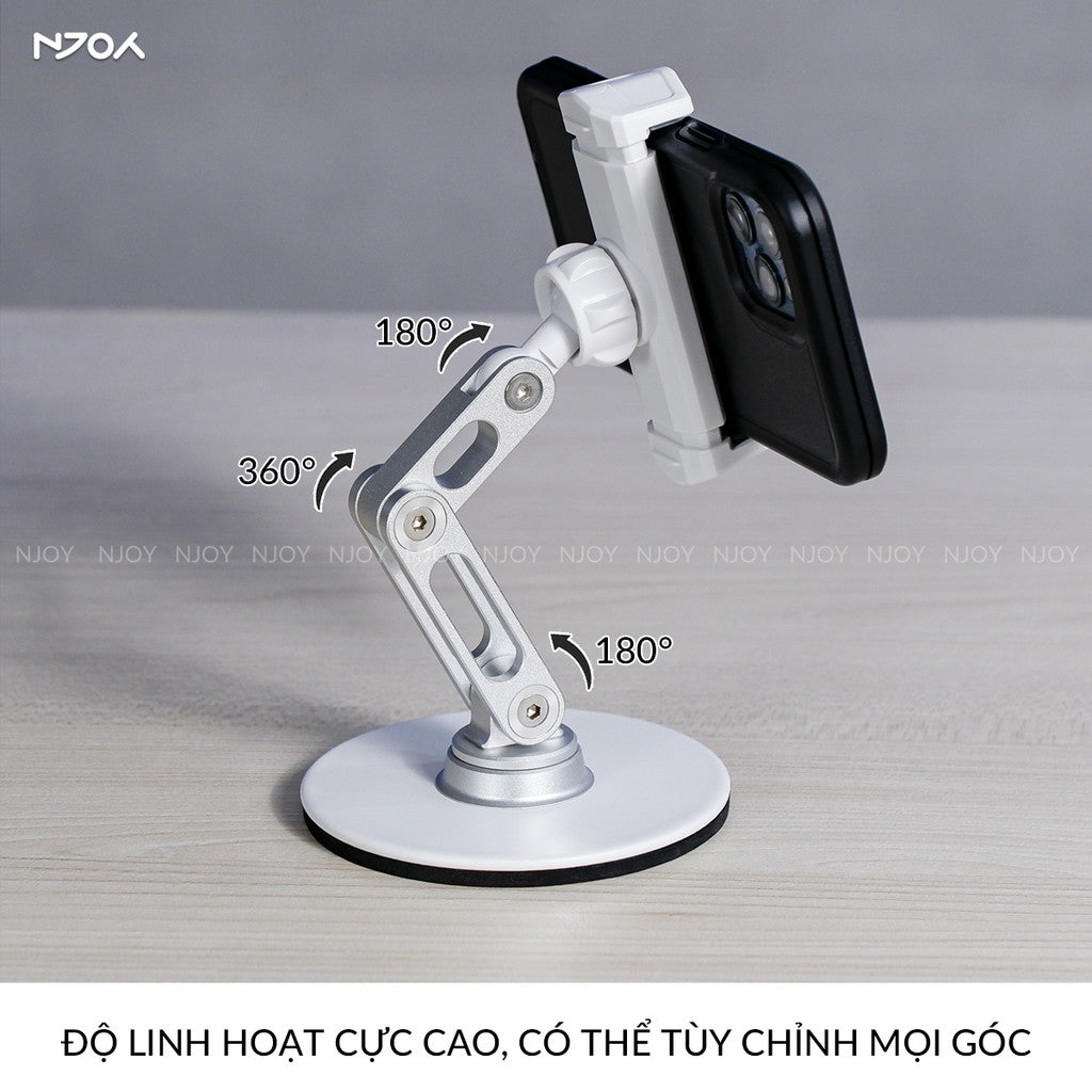 Giá Đỡ Để Bàn Boneruy Chất Liệu Nhôm Chắc Chắn Đế Chống Trượt Cho Điện Thoại iPhone Samsung Oppo