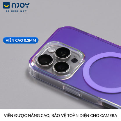 Ốp Lưng Magsafe Tráng Gương Phản Quang Cho iPhone 17 Pro Max 16 15 14 13