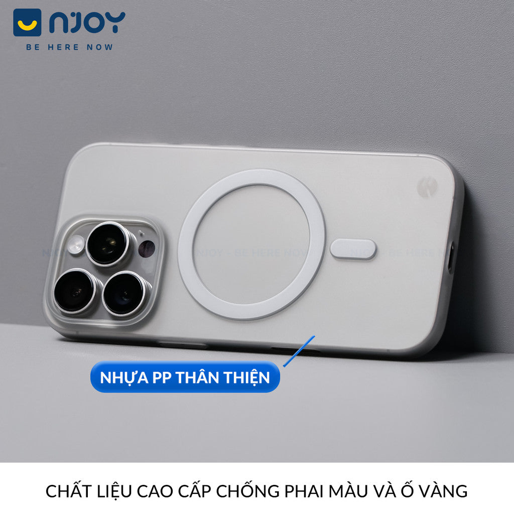 Ốp Nhám Siêu Mỏng SwitchEasy Chống Vân Tay PP Cho iPhone 17 Pro Max 16 15