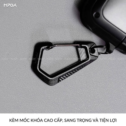 Ốp Tai Nghe AirPods Pro 2 4 Cyberlock Nút Bấm Kim Loại Từ Tính Kèm Móc Khóa Chống Sốc