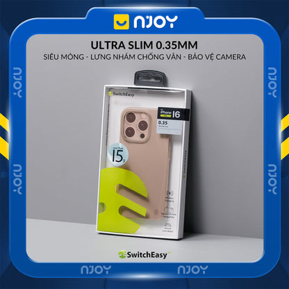 Ốp Nhám Siêu Mỏng SwitchEasy Chống Vân Tay PP Cho iPhone 17 Pro Max 16 15