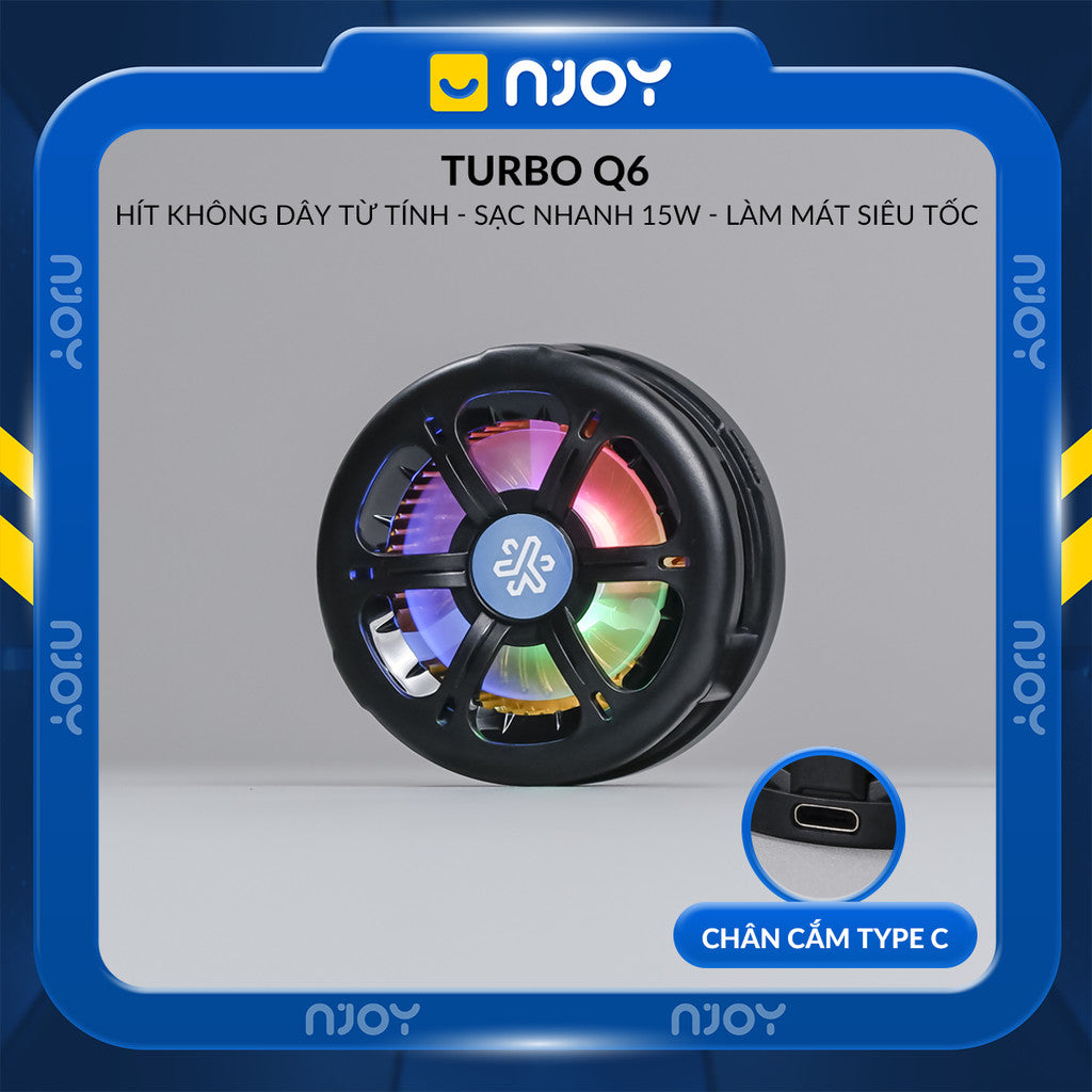 Quạt Tản Nhiệt Điện Thoại Không Dây Sò Lạnh Làm Mát Hỗ Trợ Chơi Game Liên Quân PUBG COD Tăng FPS