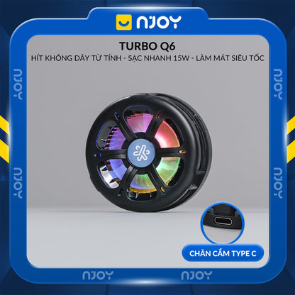 Quạt Tản Nhiệt Điện Thoại Không Dây Sò Lạnh Làm Mát Hỗ Trợ Chơi Game Liên Quân PUBG COD Tăng FPS