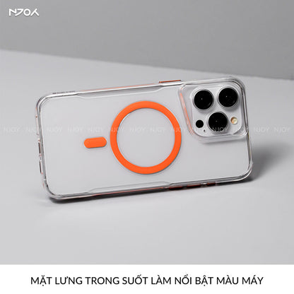Ốp Magsafe Trong PC Cứng Likgus Vòng 3D Nút Kim Loại Cho iPhone 16 Pro MaxMax