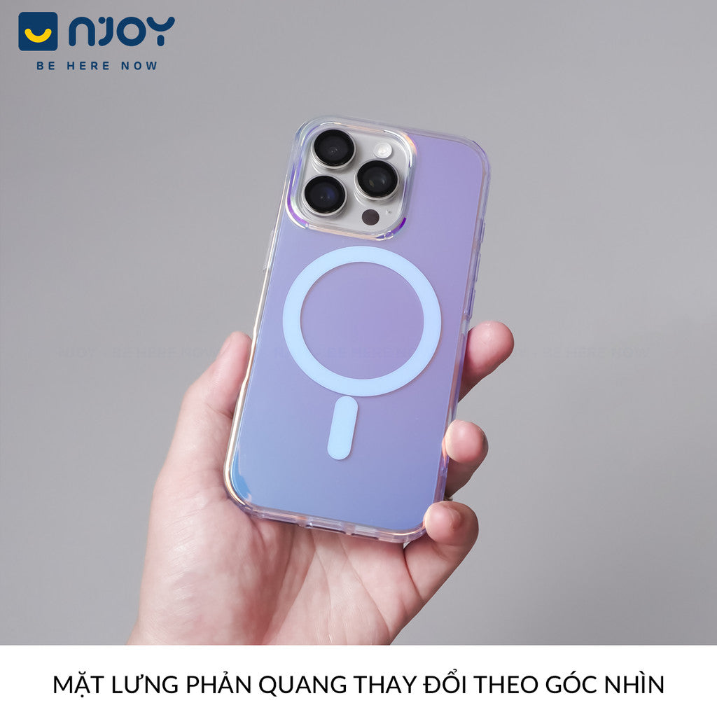 Ốp Lưng Magsafe Tráng Gương Phản Quang Cho iPhone 17 Pro Max 16 15 14 13