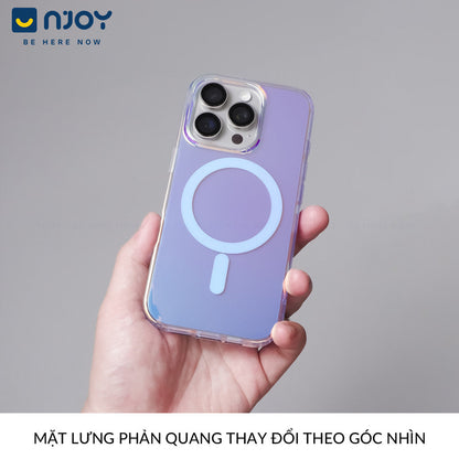 Ốp Lưng Magsafe Tráng Gương Phản Quang Cho iPhone 17 Pro Max 16 15 14 13