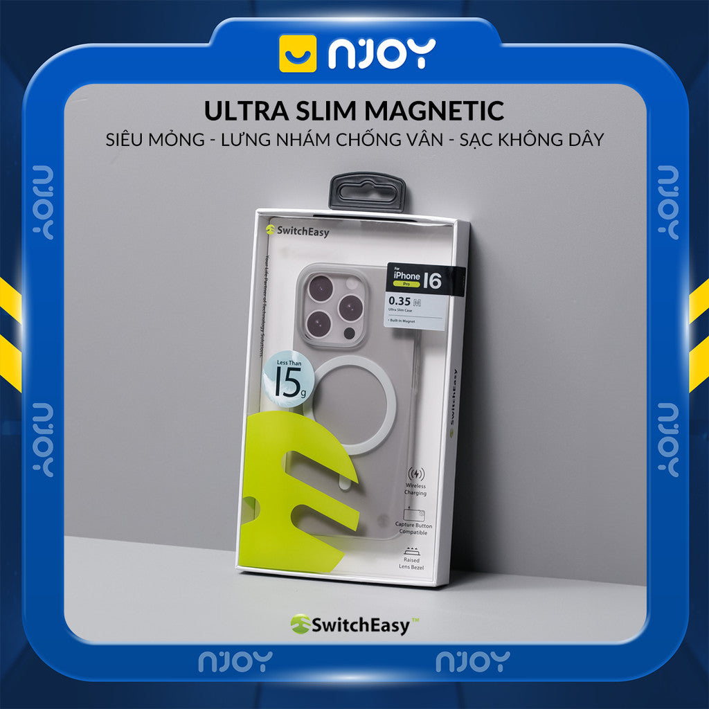 Ốp Nhám Siêu Mỏng SwitchEasy Chống Vân Tay PP Cho iPhone 17 Pro Max 16 15