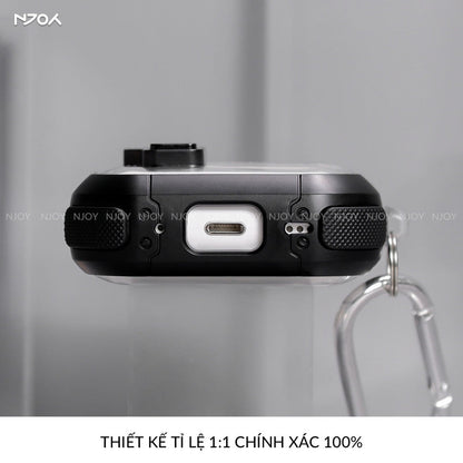 Ốp Vỏ Case Trong Suốt Chống Sốc Khoá Nam Châm Cho Tai Nghe Airpods Pro 3 2 Airpods 4 3