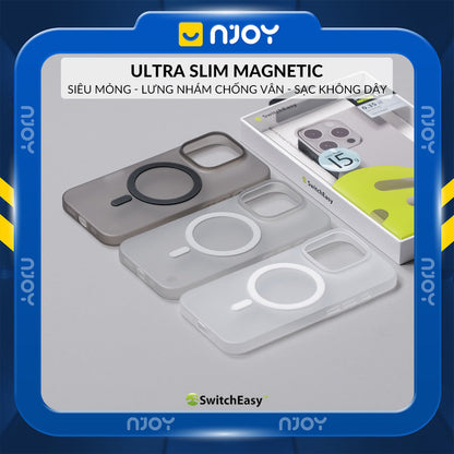 Ốp Nhám Siêu Mỏng SwitchEasy Chống Vân Tay PP Cho iPhone 17 Pro Max 16 15