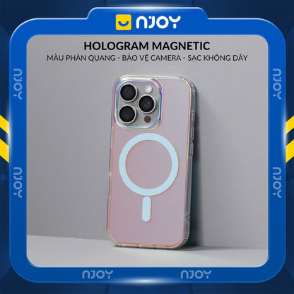 Ốp Lưng Magsafe Tráng Gương Phản Quang Cho iPhone 17 Pro Max 16 15 14 13