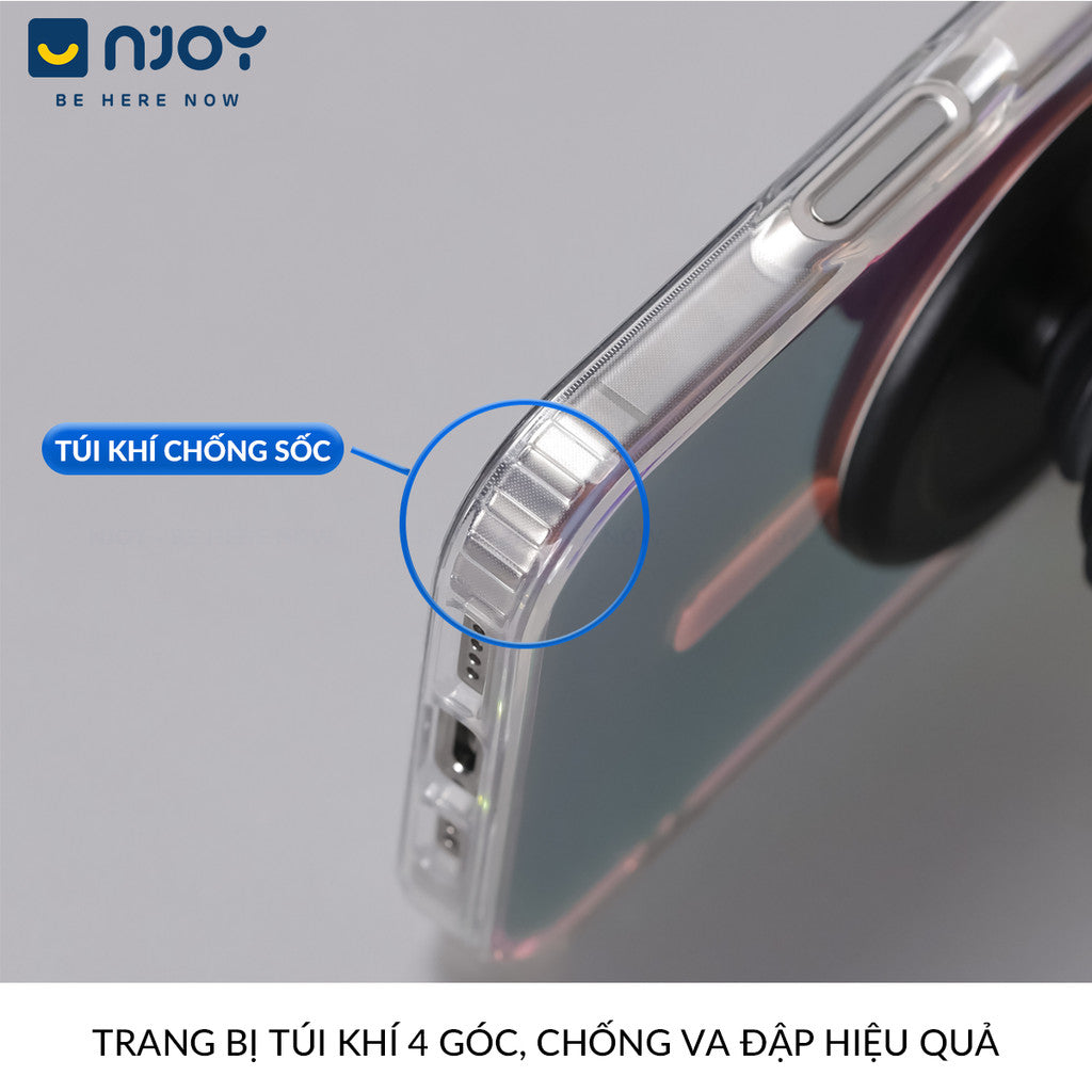 Ốp Lưng Magsafe Tráng Gương Phản Quang Cho iPhone 17 Pro Max 16 15 14 13