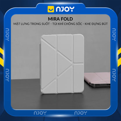 Bao Da Ốp Lưng iPad Trong Suốt Chống Sốc Mặt Lưng Gấp Gọn Chữ Y Có Khay Đựng Bút Apple Pencil