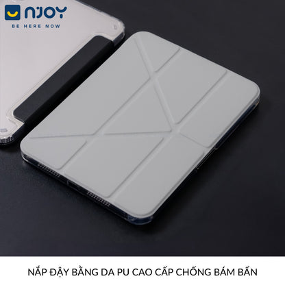 Bao Da Ốp Lưng iPad Trong Suốt Chống Sốc Mặt Lưng Gấp Gọn Chữ Y Có Khay Đựng Bút Apple Pencil