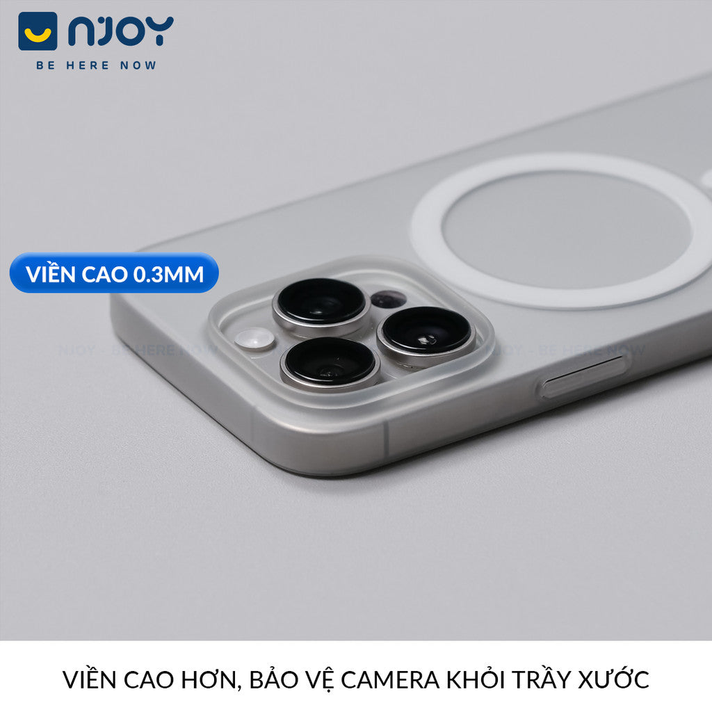 Ốp Nhám Siêu Mỏng SwitchEasy Chống Vân Tay PP Cho iPhone 18 Pro Max 17 16 15