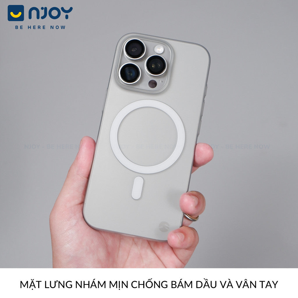 Ốp Nhám Siêu Mỏng SwitchEasy Chống Vân Tay PP Cho iPhone 17 Pro Max 16 15